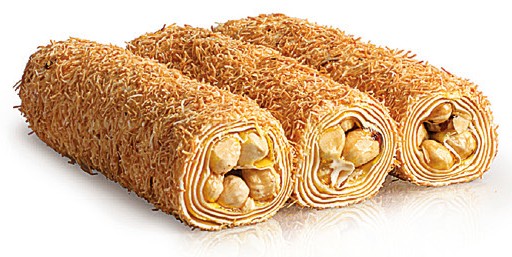 Kadayıf Limonlu Fındıklı Sarma Türk Lokumu